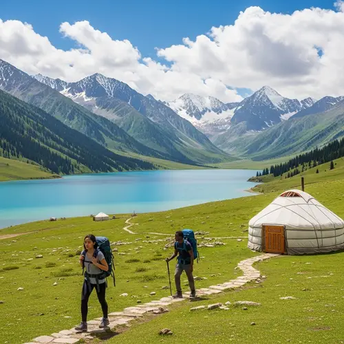 Explore Kyrgyzstan: Serene Lake & Majestic Mountains | Kyrgyz Tourism