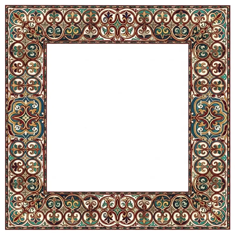 Kazakh Border Patterns: Cultural Designs for Catalog