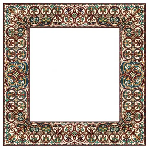 Intricate Kazakh Patterns for Catalog: Border Designs