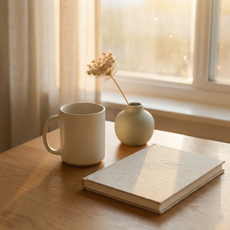 Trendy Minimalist Aesthetic Photo - Warm Tones