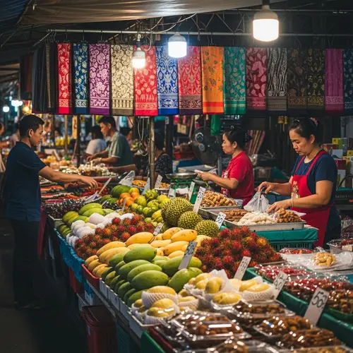 Vibrant Thai Market | Exotic Fruits, Local Vendors & Street Food