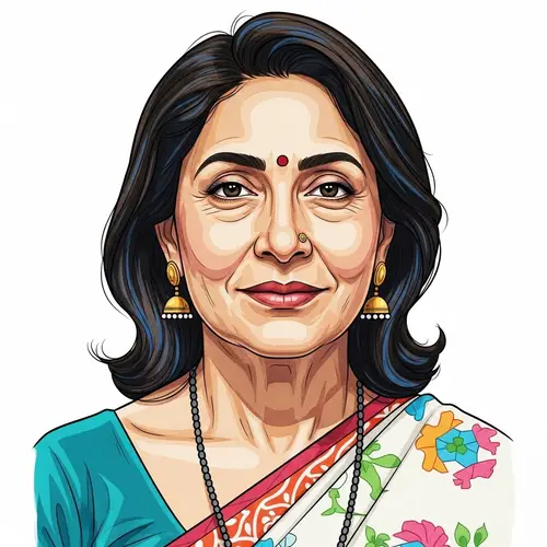 Vibrant Portrait of South Asian Woman