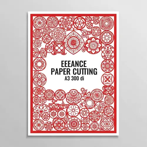 Intangible Cultural Heritage of Paper Cutting - A3 Poster Design