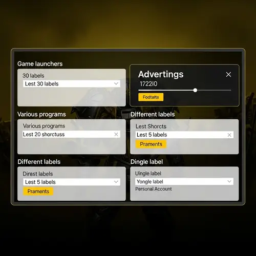 Full HD Yellow and Black Desktop Wallpaper Design