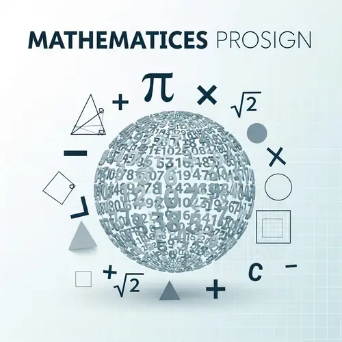 Mathematics Project Cover Design | Educational Numerical Theme