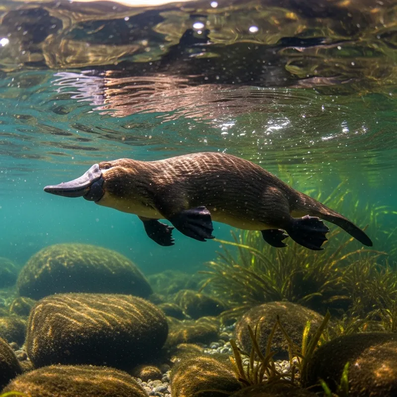 Un Ornitorrinco - Fascinating Aquatic Mammal