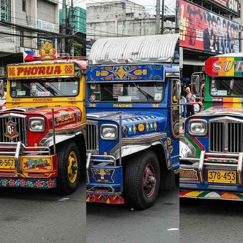 Three Distinct Philippine Jeepneys | Colorful Designs