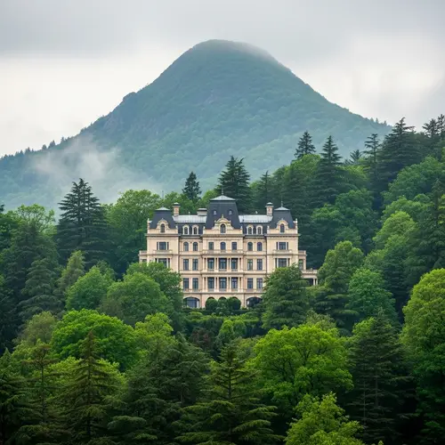 Stunning Mansion on a Humid Forested Mountain