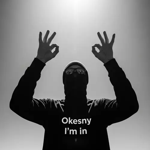 Dynamic Black and White Human Figure in Contemporary Style