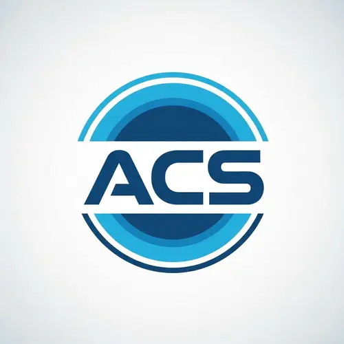 Emblem Style ACS Logo Design
