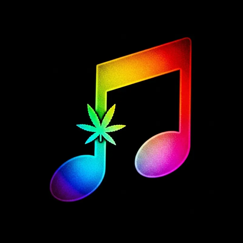 Vibrant Musical Note Art: A Medicinal Twist