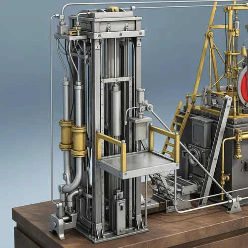 Hydraulic Elevator in a Rube Goldberg Machine