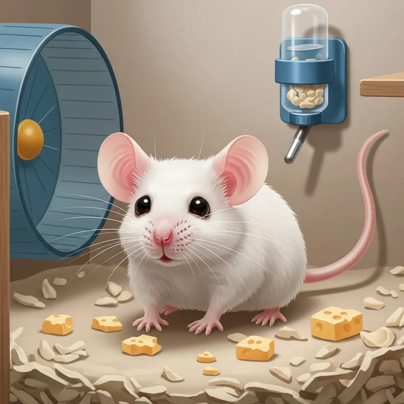 White Mouse - A Fluffy Tiny Creature White Mouse - A Fluffy Tiny Creature