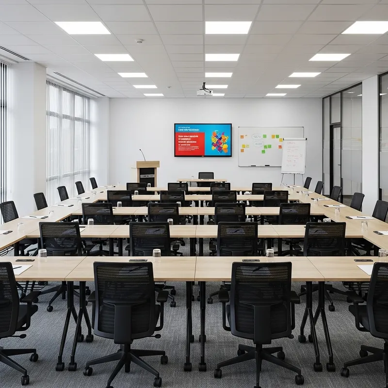 Office Training Room Layout for 50 Seats
