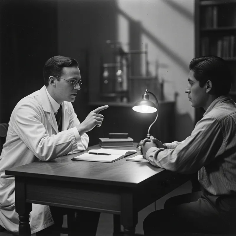 Classic Black and White Psychology Experiment