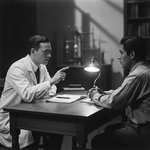 Black and White Psychology Experiment Inspired by Early 1900s