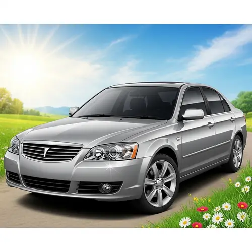 Detailed Illustration of Standard Car | Tranquil Scene