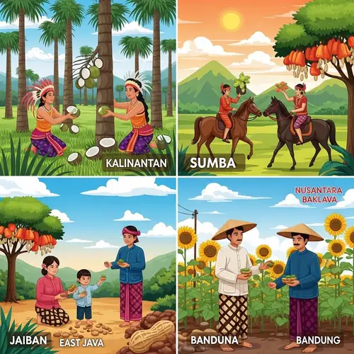 Nusantara Baklava Creation: Scenes of Indonesian Delicacy Making