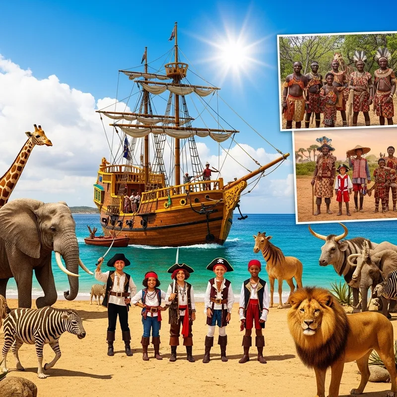 Fun & Educational African Children's Show with Pirates and Wildlife