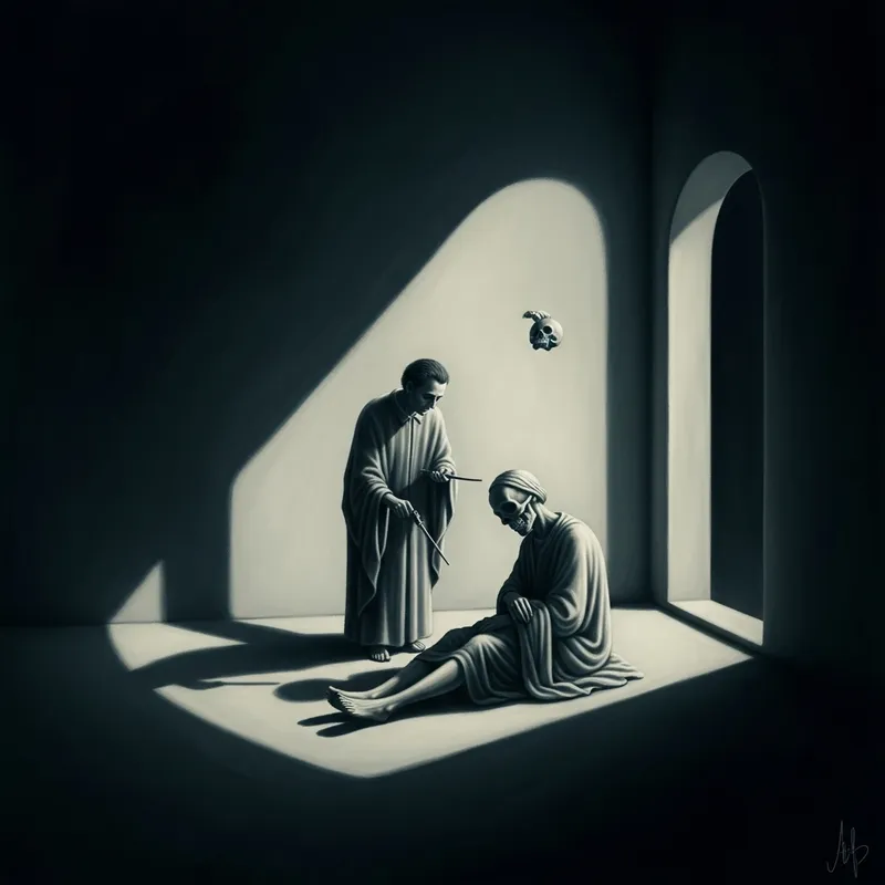 Dreamlike Surrealism: Gothic Essence with Dali-Inspired Shadows