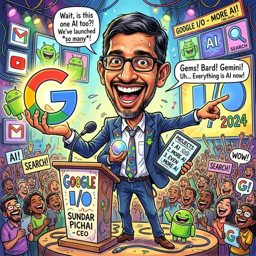 Sundar Pichai Funny Caricature - A Humorous Take