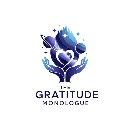 Artistic Logo for The Gratitude Monologue - Surrender to the Universe