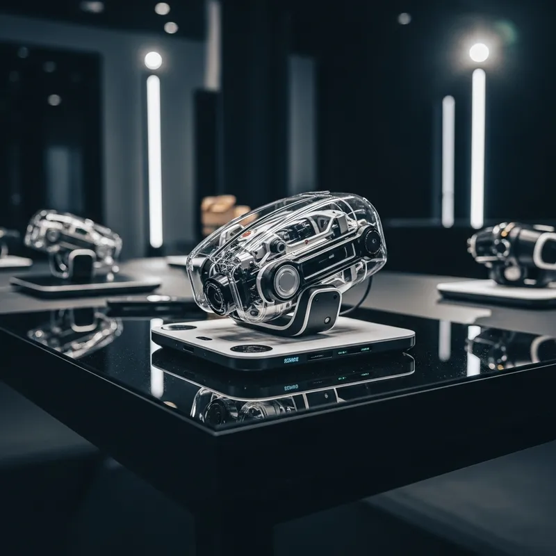 Professionally Crafted Black Table Prototype | Tech Device Showcase