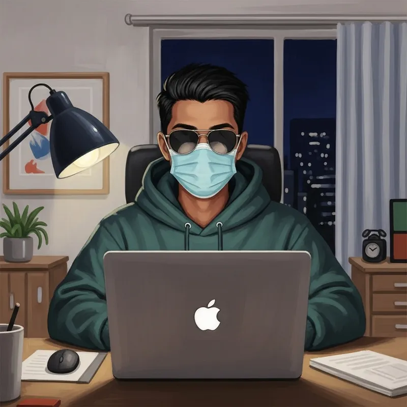 Anime Style South Asian Business Character Illustration