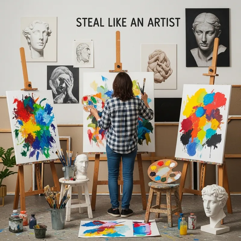 Steal Like an Artist in Vibrant Art Studio