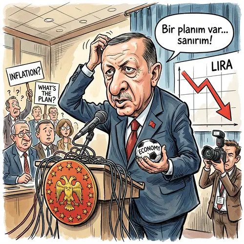 Funny Erdoğan Caricature - Humorous Art