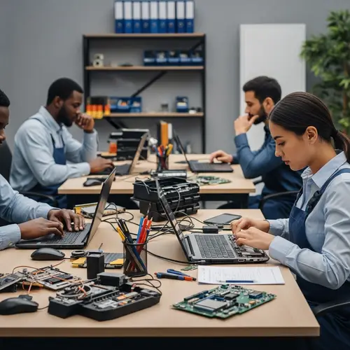 Professional Computer Technicians at Work | Tech Service Center