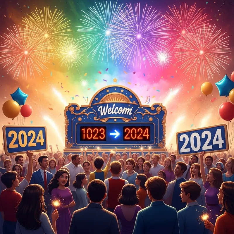 Happy New Year 2024: Countdown Timer & Festive Joy