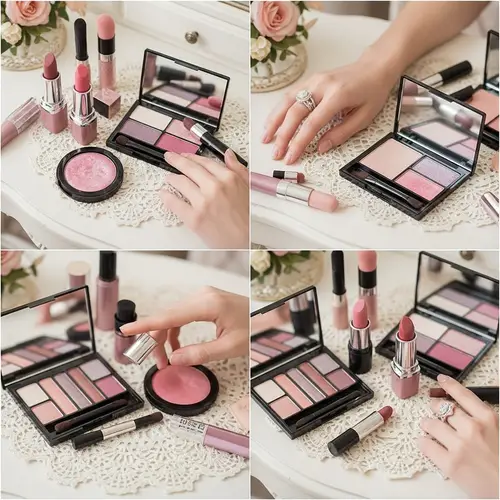 Elegance-Enhancing Makeup Collection in Soft Pinks & Purples