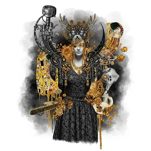 Abstract Art Collection Inspired by Giger, Klimt, Gaudi & More