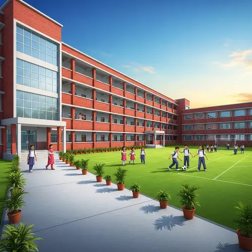 Vibrant Traditional School Campus for Diverse Learning