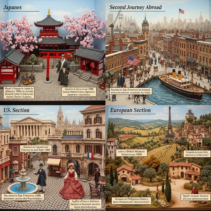 Exploring Rizal's Second Travel Abroad: Japan, US & Europe