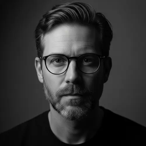 Ultra-Realistic Portrait of a Man in Black and White