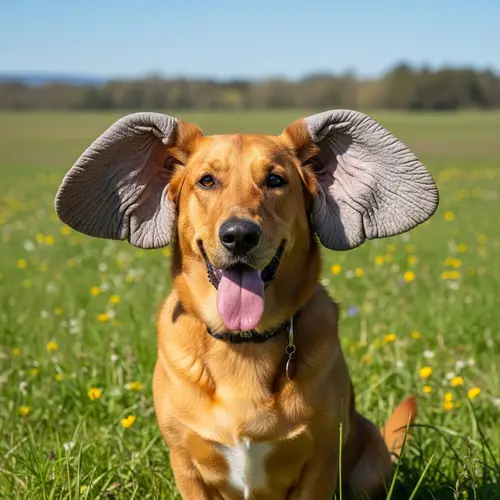 Dog with Elephant Ears - Unique and Playful Companion