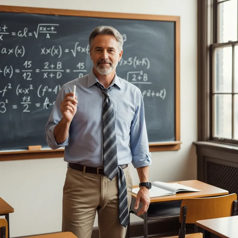 Experienced English Male Teacher Explaining Math Concepts Experienced English Male Teacher Explaining Math Concepts