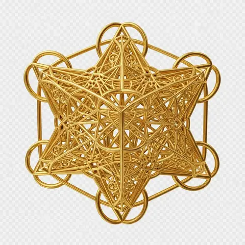 Golden Metatron's Cube: Geometric Precision & Symmetry
