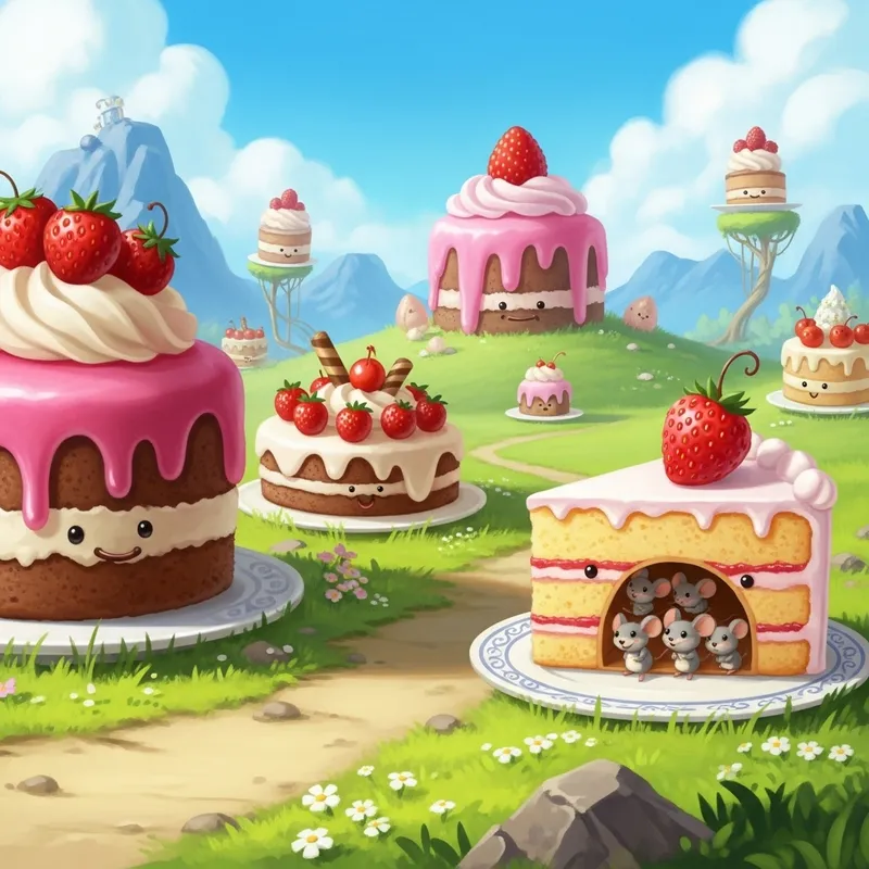 Whimsical Cakes: A Magical World of Vibrant Colors & Playful Textures