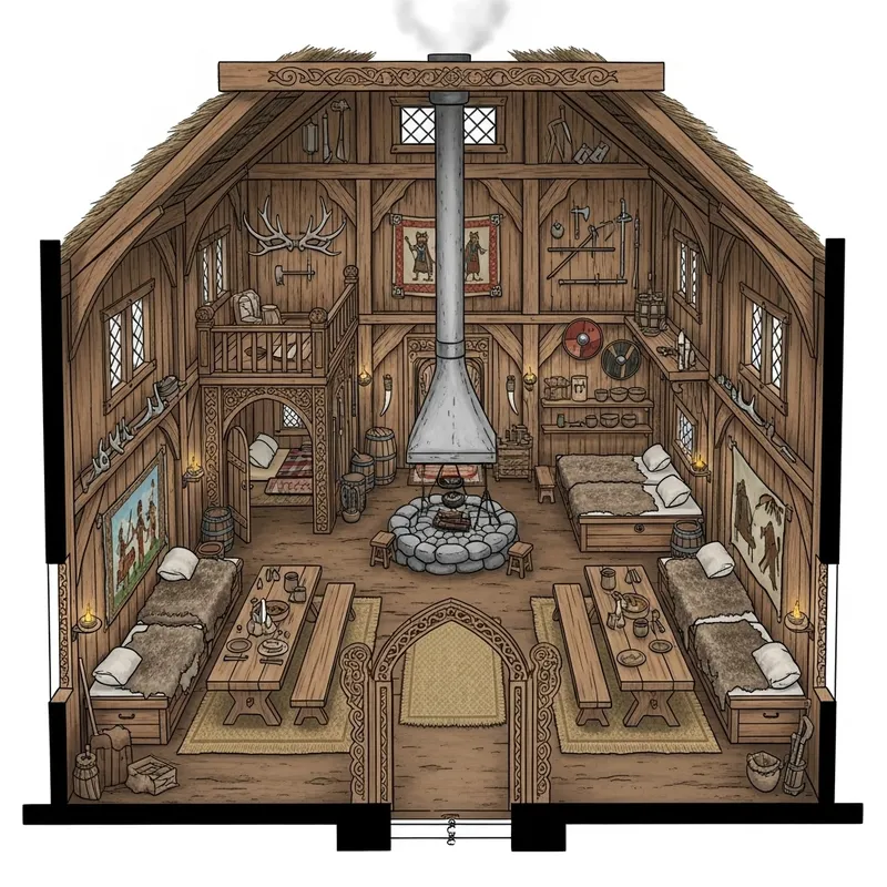 House of Wolf - Viking Era Interior Design | Celestia Academy House of Wolf - Viking Era Interior Design | Celestia Academy