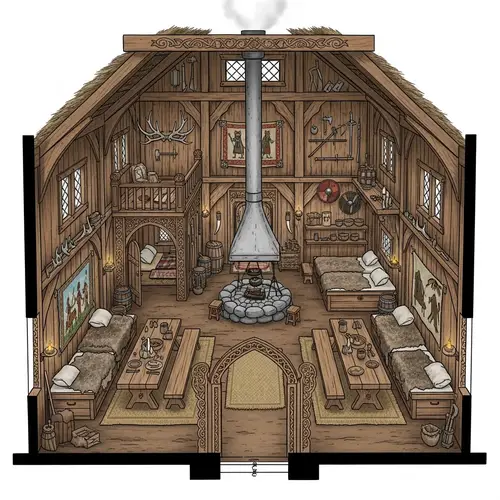 House of Wolf - Interior Architectural Plan | Celestia Academy