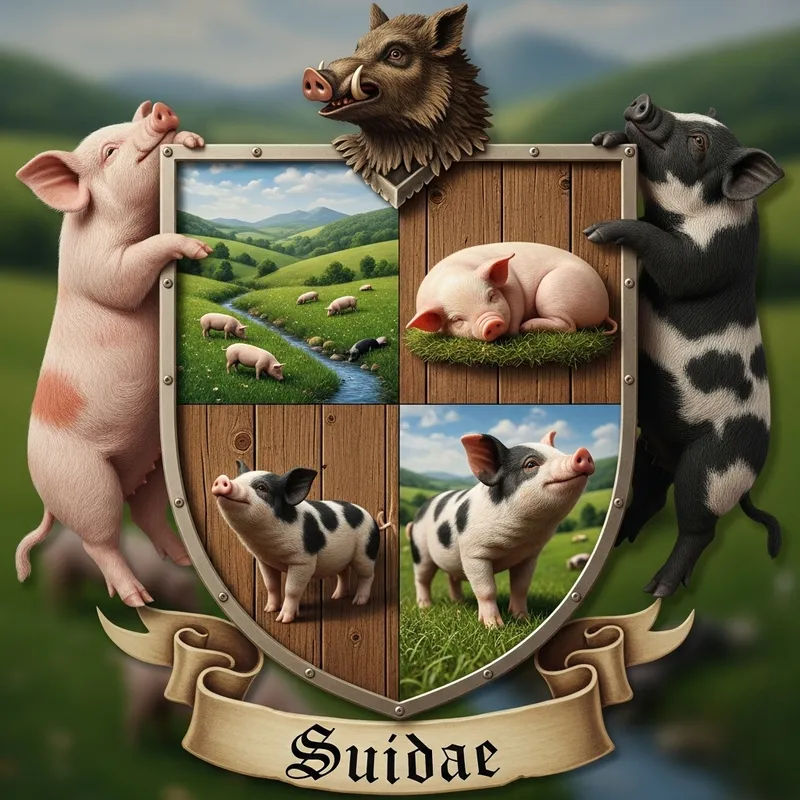 Realistic Mini Pigs Shield Emblem - Mini Pigs Collection | YourBrand