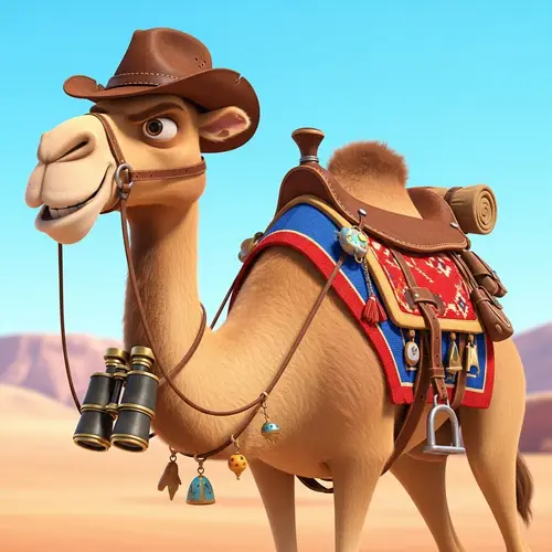 Adventure Camel | Animated Film Protagonist 3D Depiction