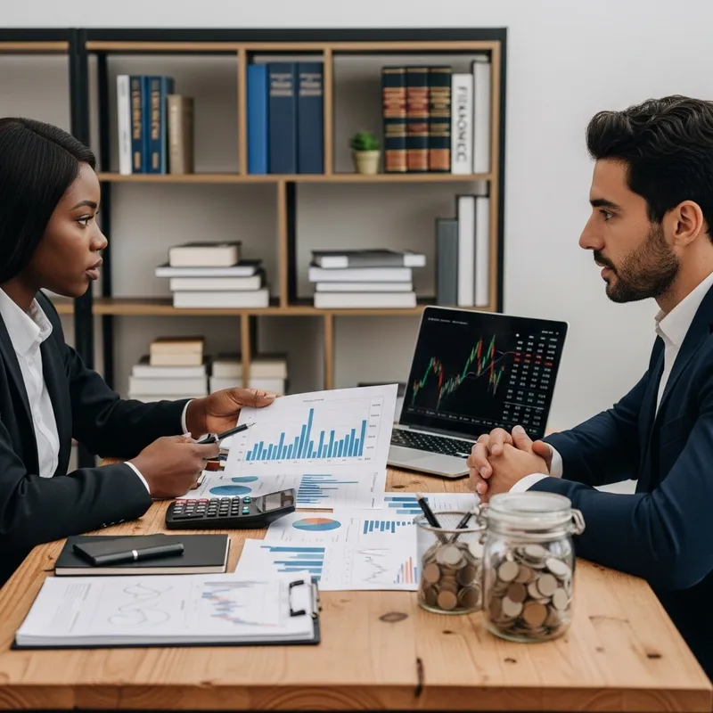 Diverse Investment Discussion in Modern Office Setting