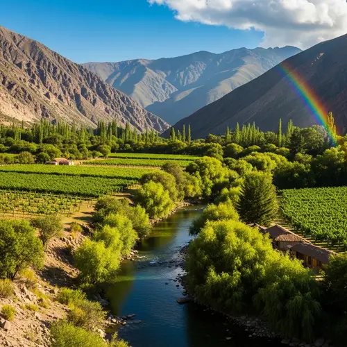 Panoramic View of Valles Calchaquies - Natural Beauty and Tranquillity