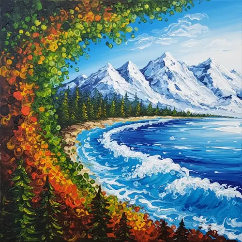 Abstract Interpretation of Nature - Swirling Patterns of Colors