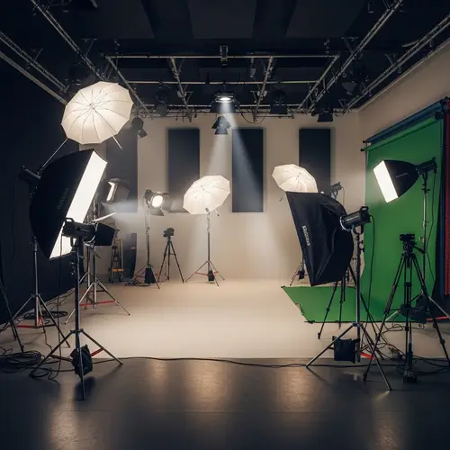 Professional Studio Lighting Equipment | Brightly Lit Environment