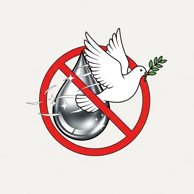 Illegal Mercury Mining Solution Pictogram